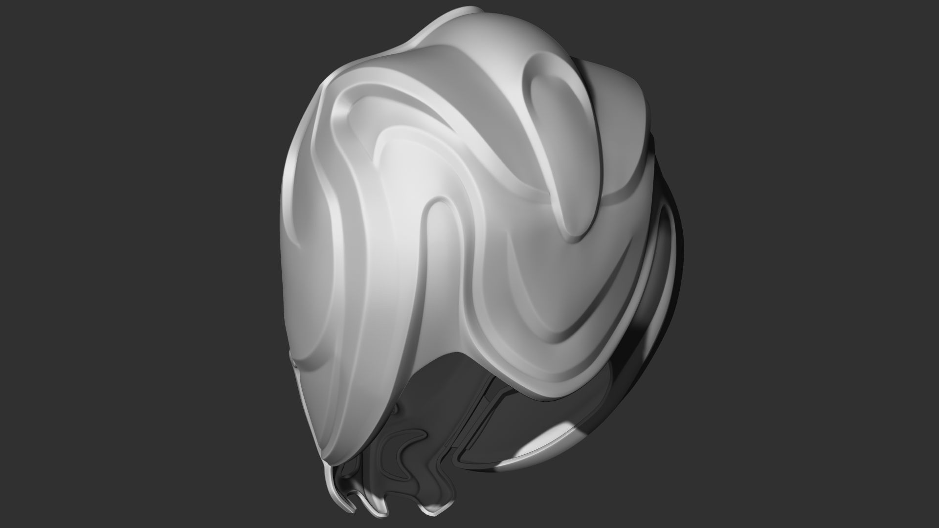 Fantasy Medieval Helmets  3D model_9