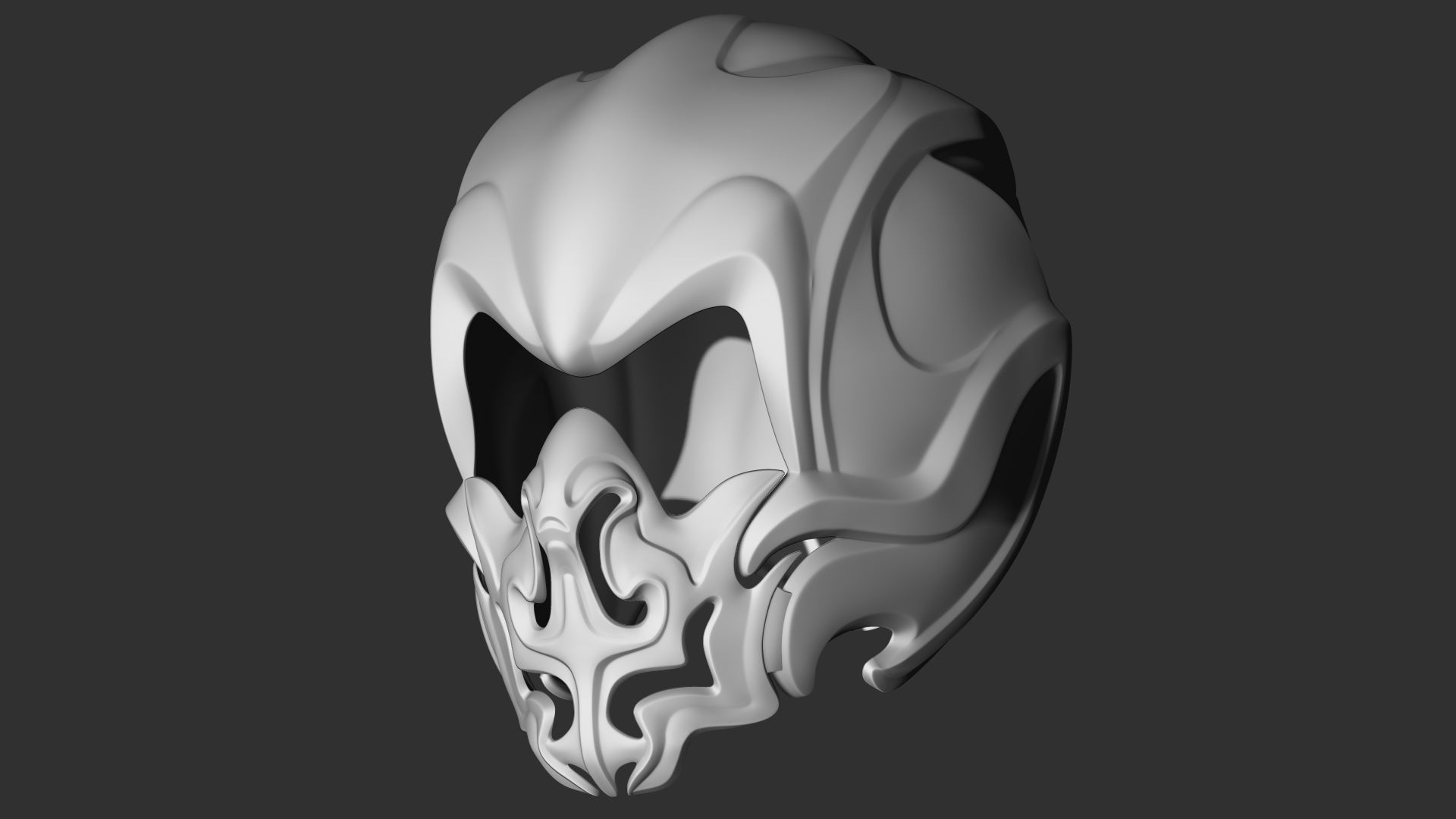Fantasy Medieval Helmets  3D model_12