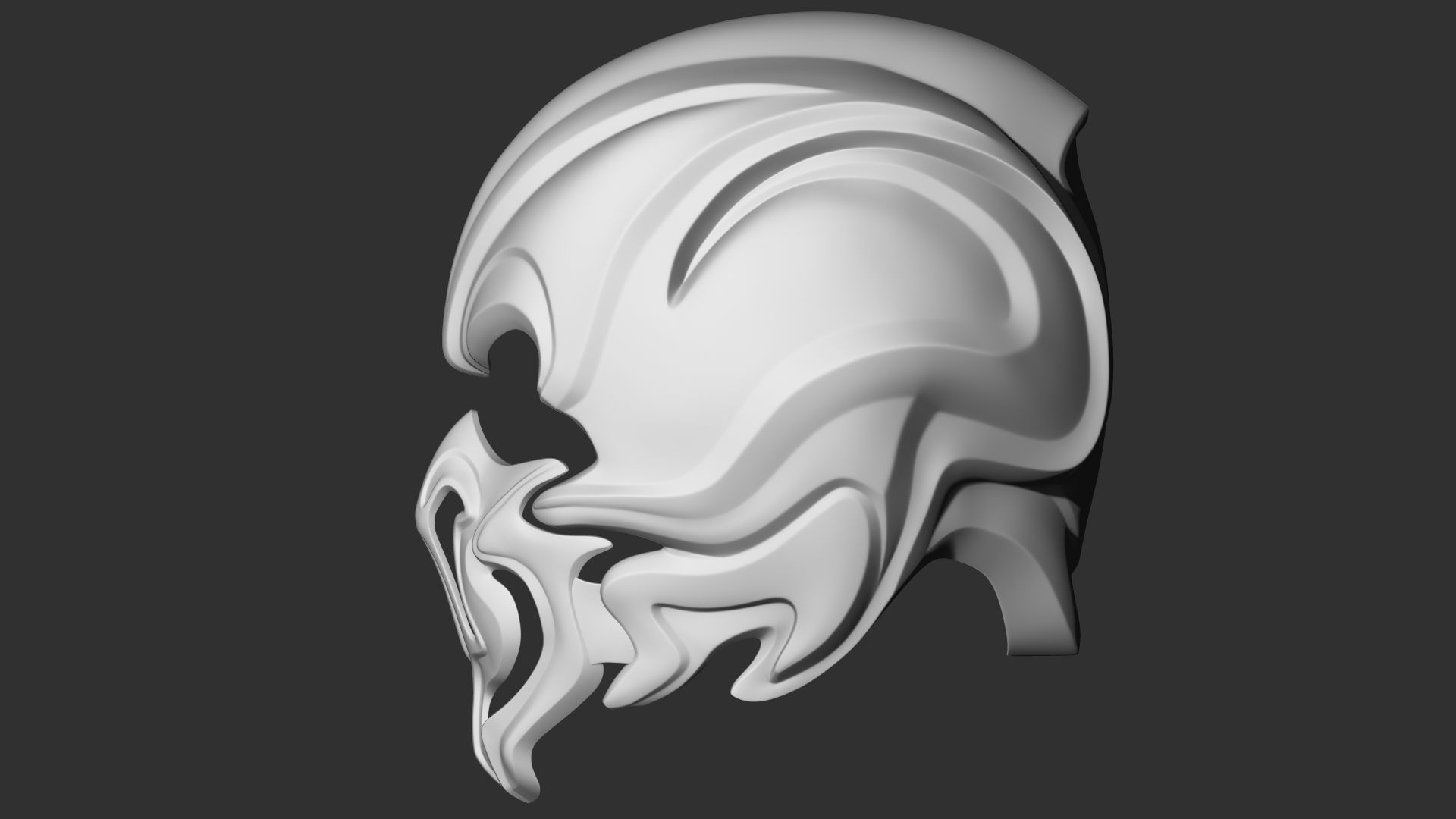 Fantasy Medieval Helmets  3D model_10