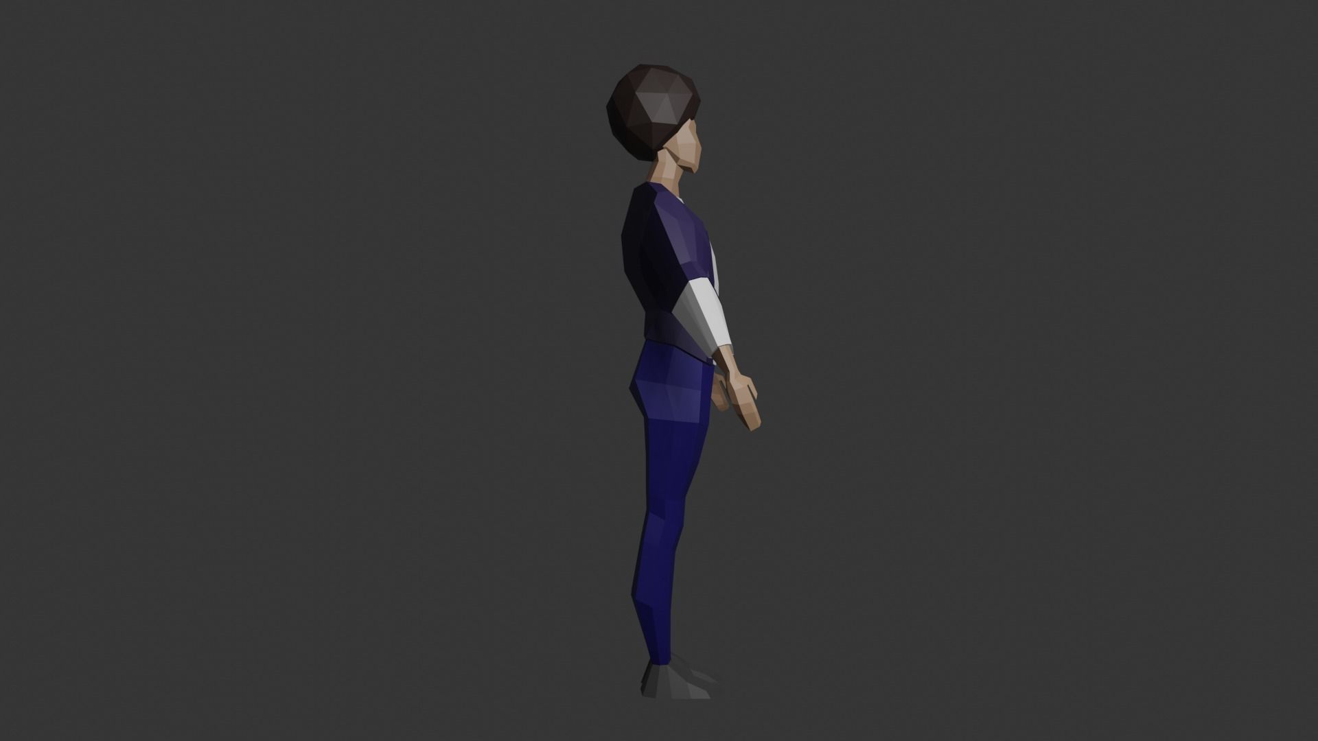 Low-Poly Man Character Free low-poly 3D model_7
