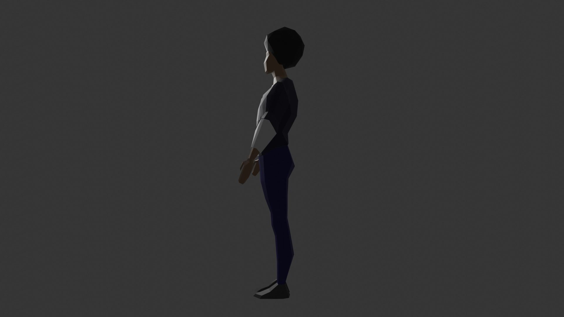 Low-Poly Man Character Free low-poly 3D model_3