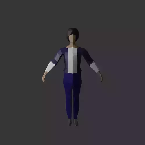 Low-Poly Man Character