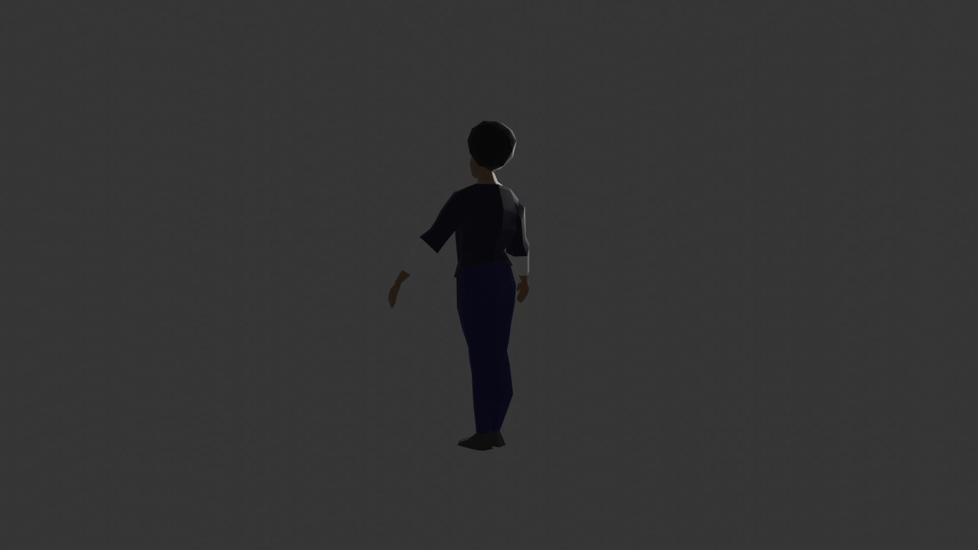 Low-Poly Man Character Free low-poly 3D model_4