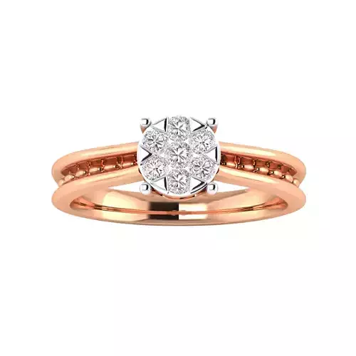 Women Wedding Engagement Ring STL OBJ FBX Renders Details