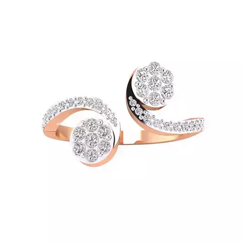 Women Wedding Engagement Ring STL OBJ FBX Renders Details