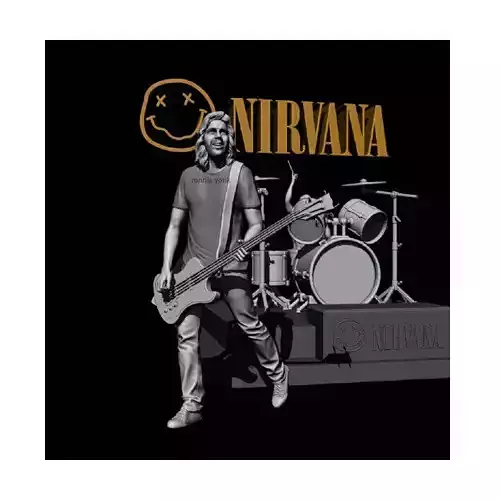 Krist Novoselic -nirvana 3dprinting