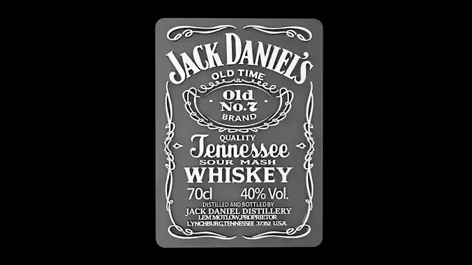 JACK DANIEL S logo 3d