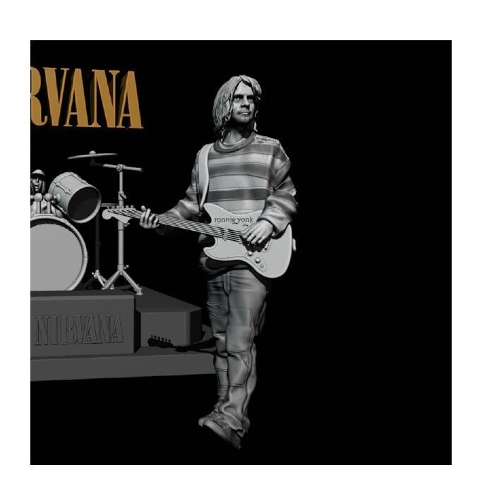 kurt cobain - Nirvana 3Dprinting 3D model 3D printable | CGTrader
