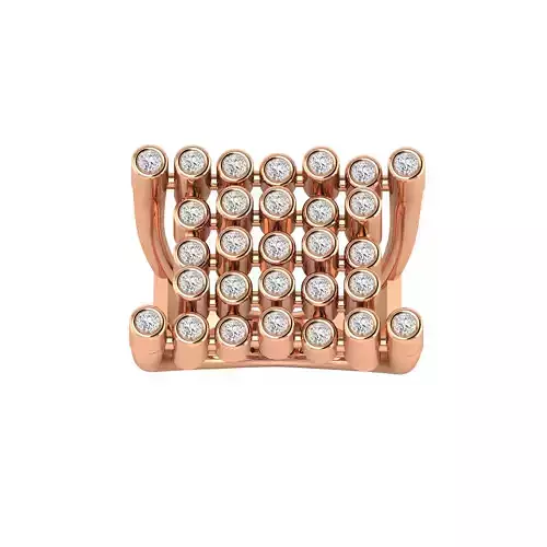 Women Coctail Ring STL OBJ FBX Renders Details