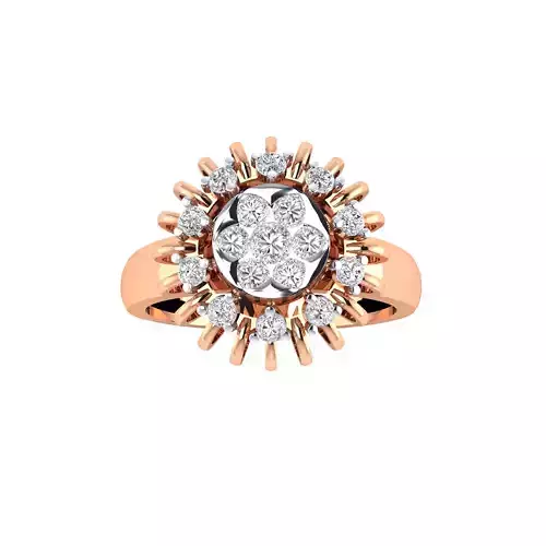 Women Coctail Ring STL OBJ FBX Renders Details