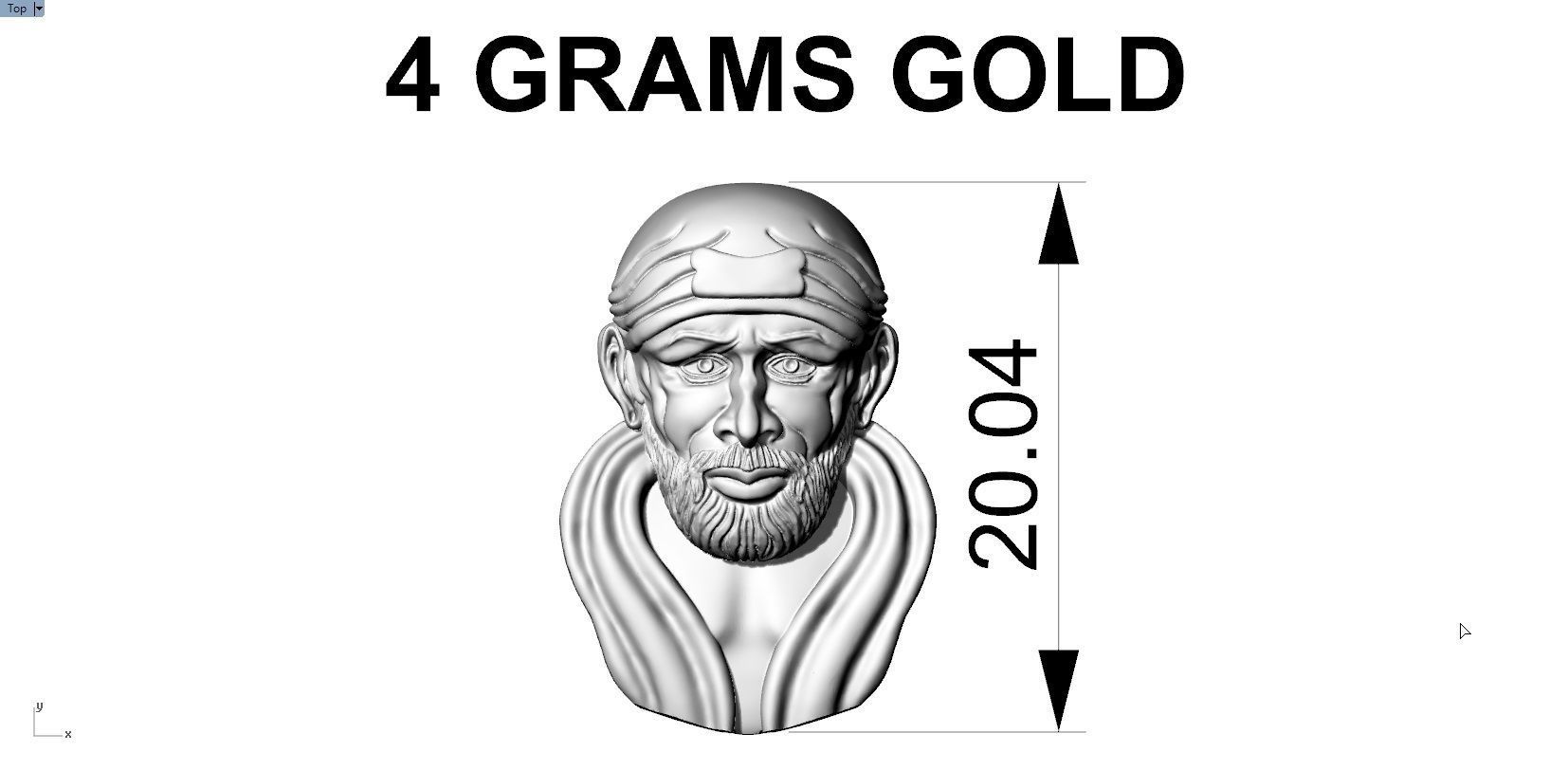 SAIBABA PENDENT 3D print model_6