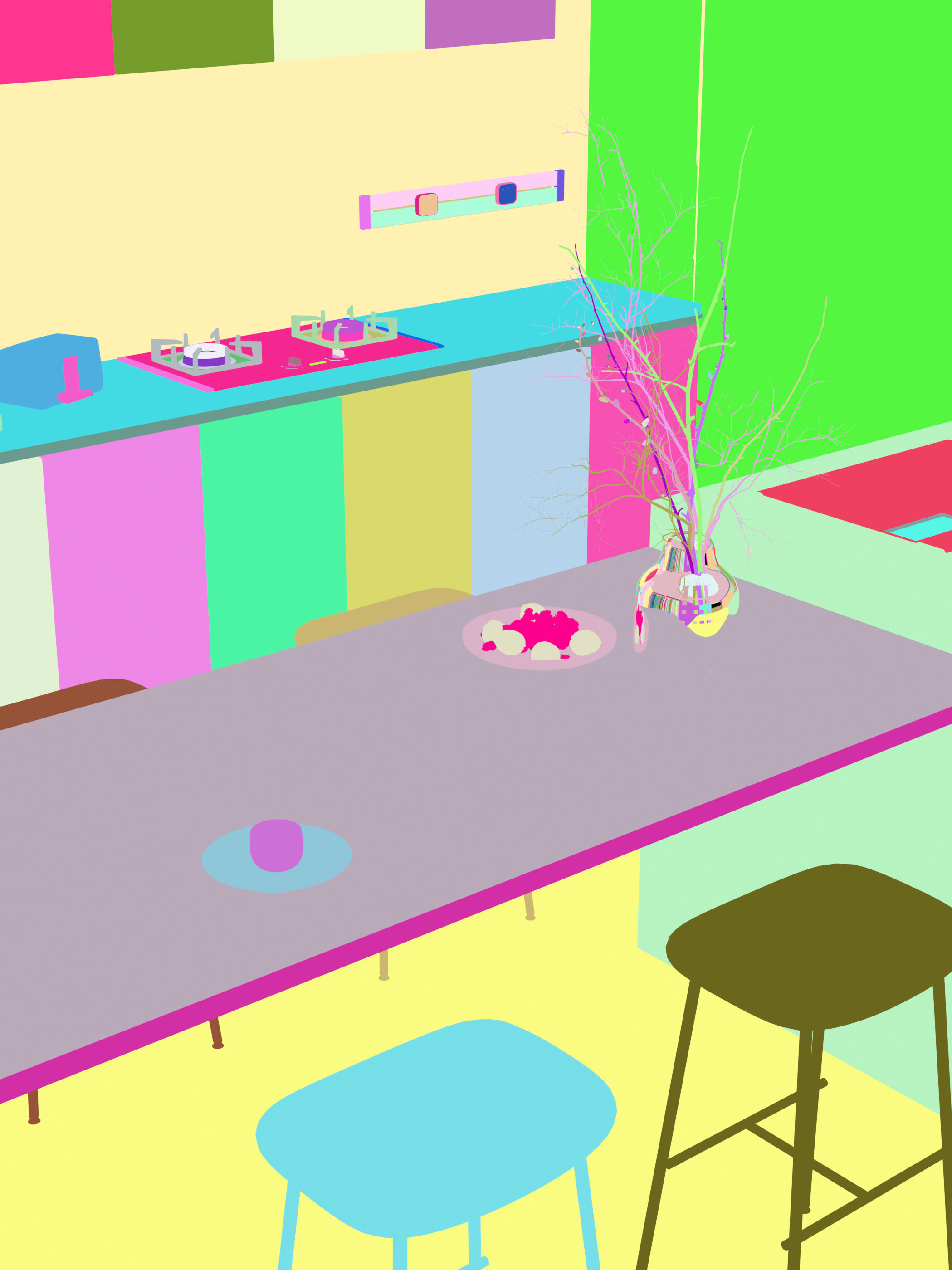  the silence of residential indoor 3 d model 3D model_11