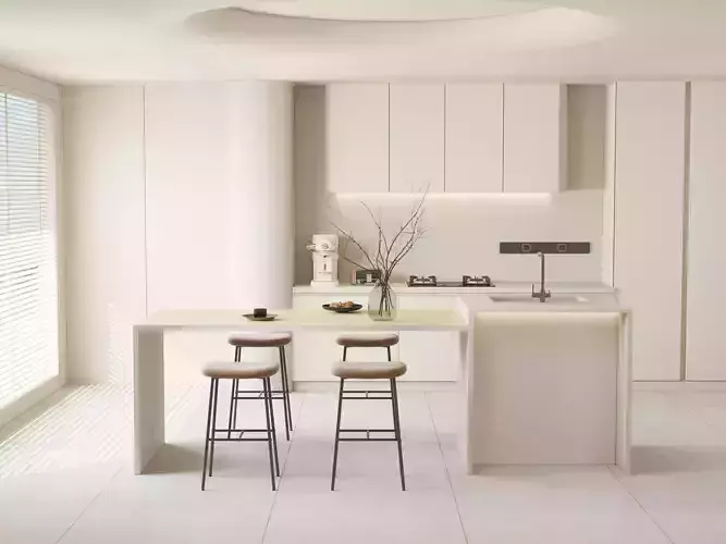  the silence of residential indoor 3 d model