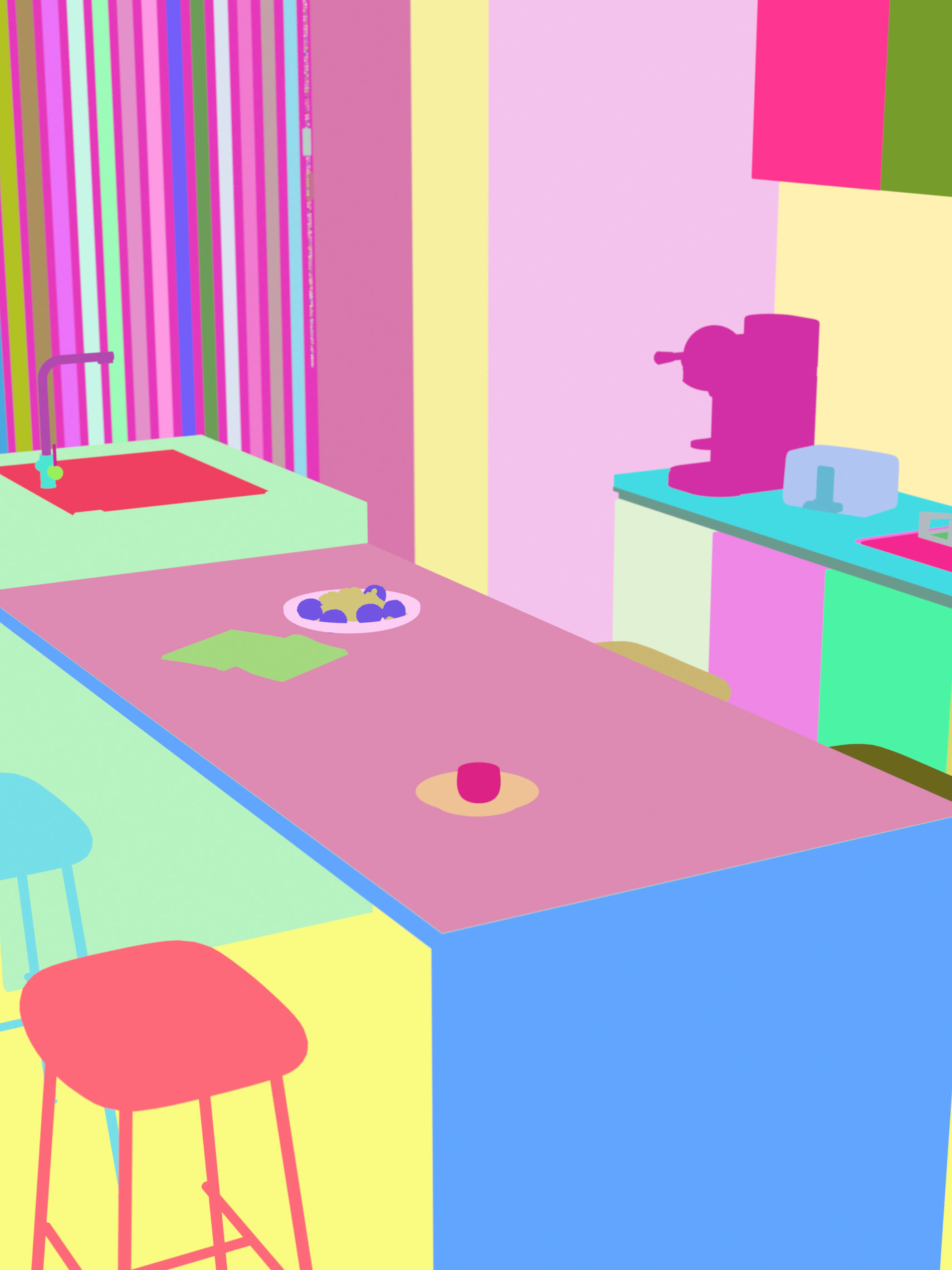  the silence of residential indoor 3 d model 3D model_7