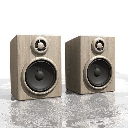 Sub woofers Free low-poly 3D model