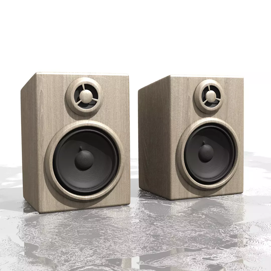 Sub woofers Free low-poly 3D model