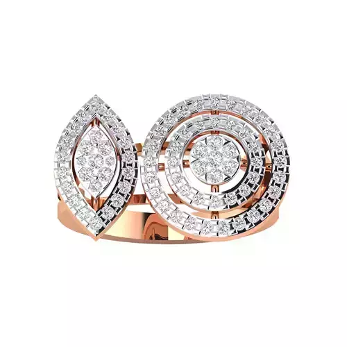 Women Coctail Ring STL OBJ FBX Renders Details