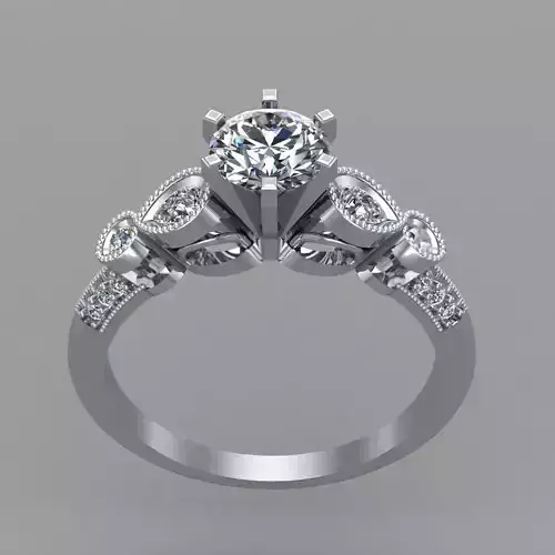 custom style diamond ring