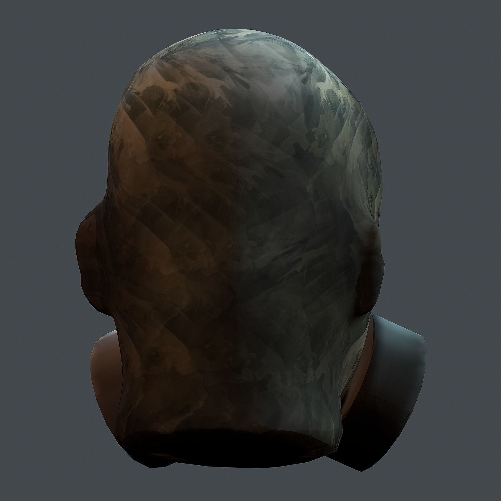 Gas mask helmet 3d model military combat Low-poly Low-poly 3D model_9