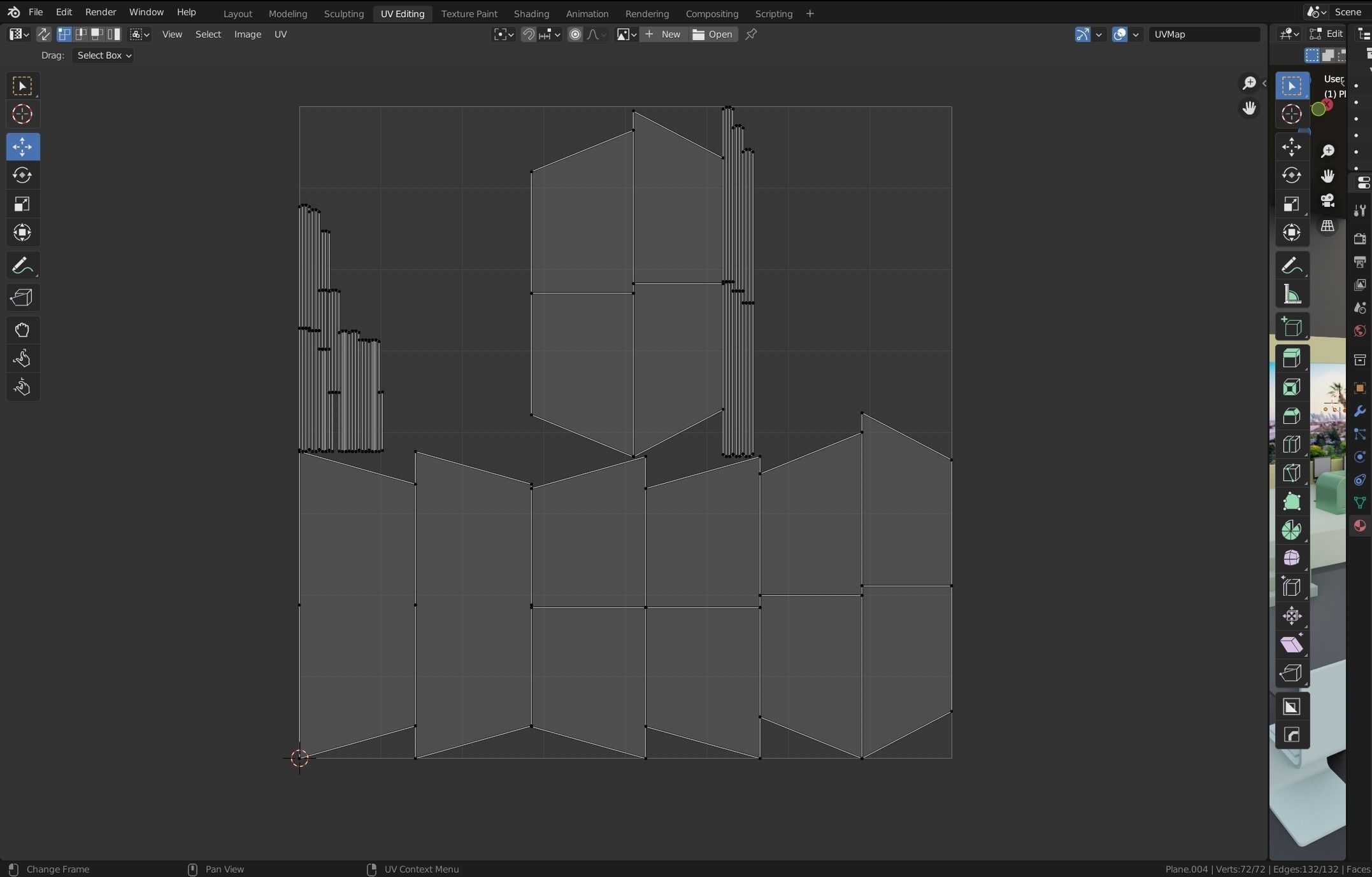 Conference Room or Event stage design with big display Low-poly 3D model_15