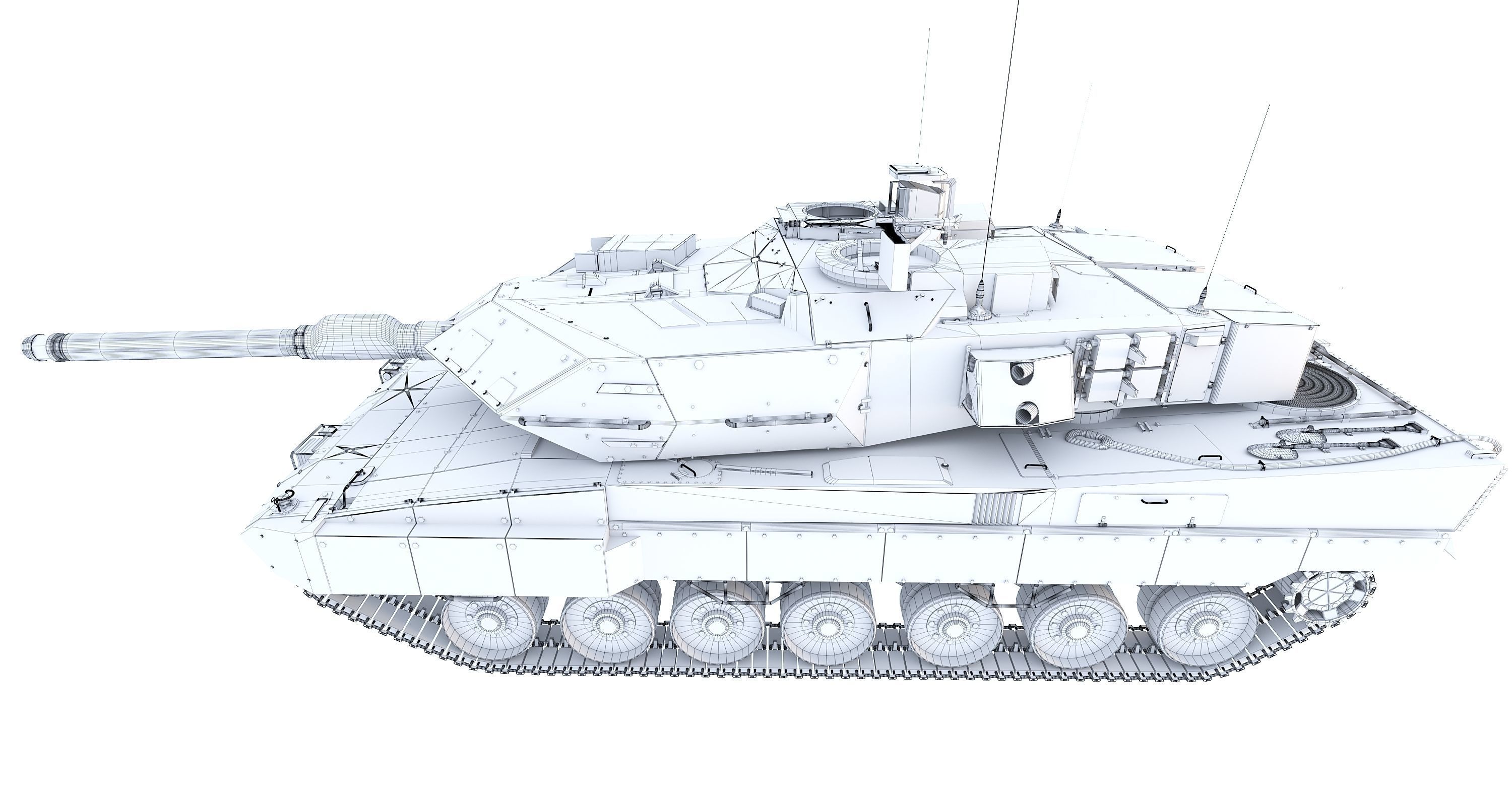 Tank strv 122 3D model_6