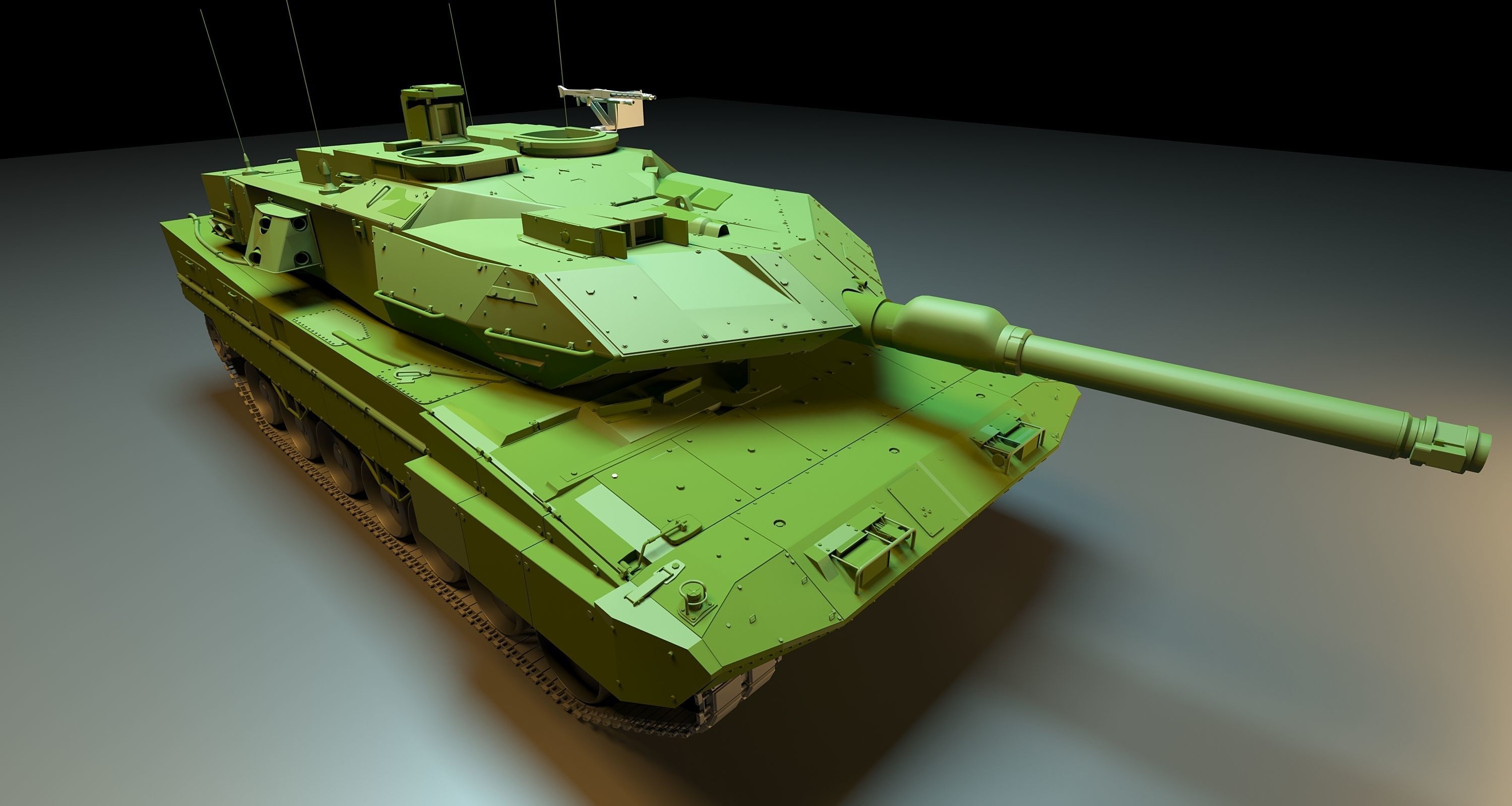 Tank strv 122 3D model_1
