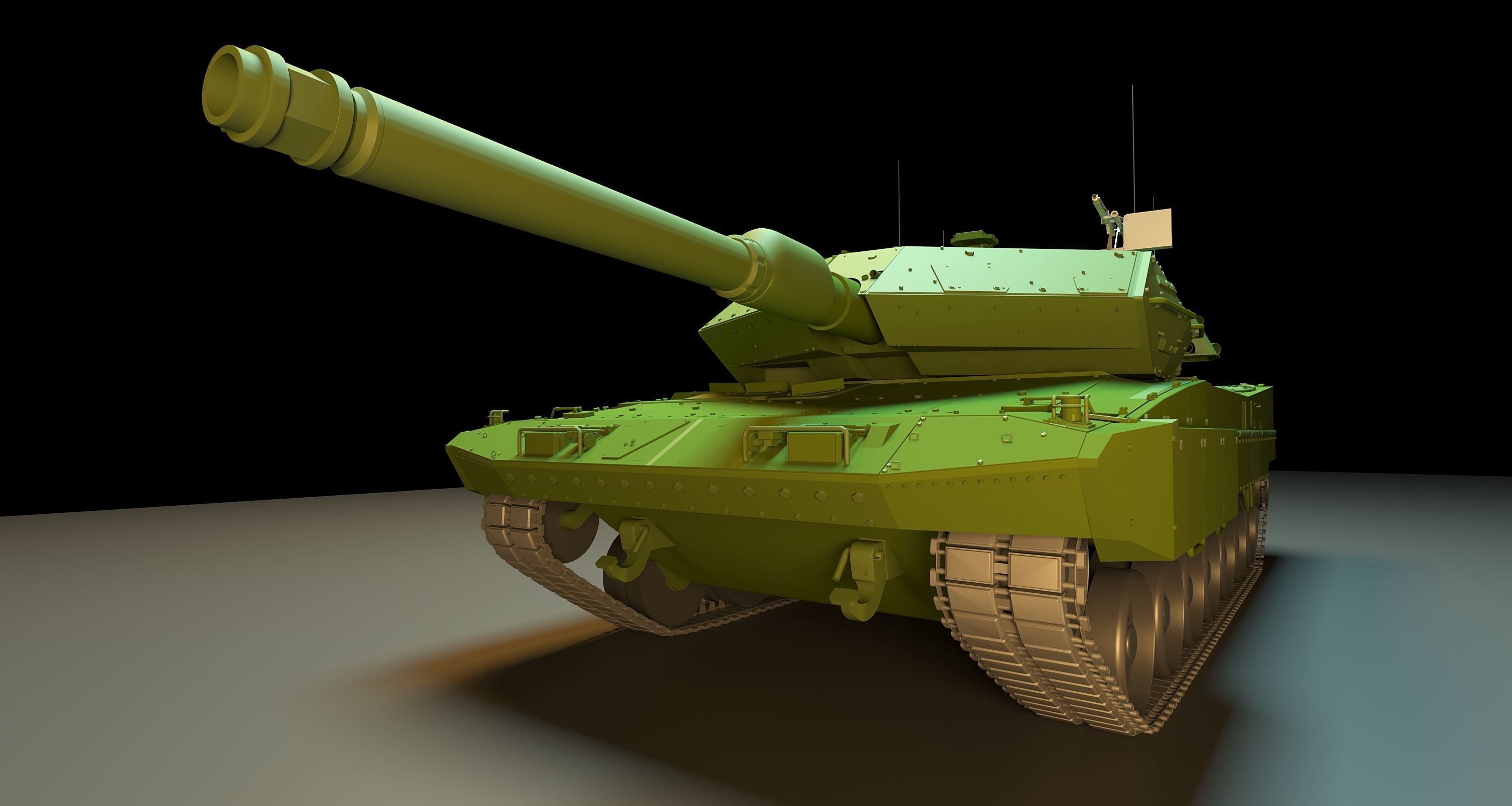 Tank strv 122 3D model_2