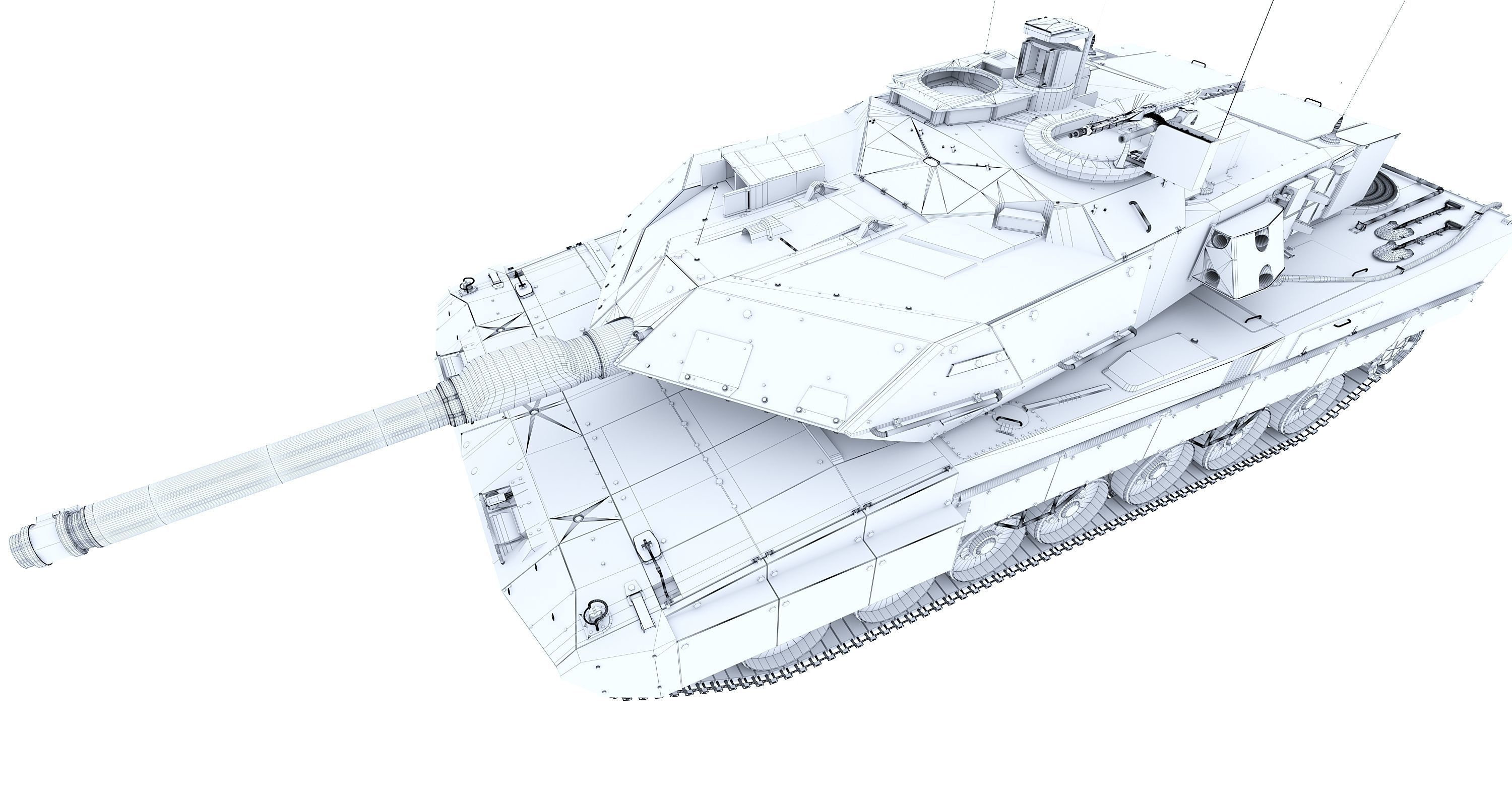 Tank strv 122 3D model_8