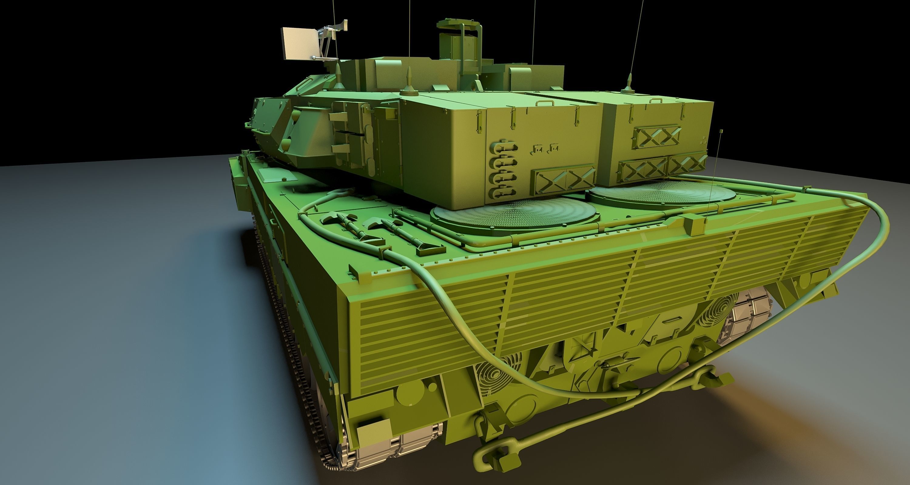 Tank strv 122 3D model_4