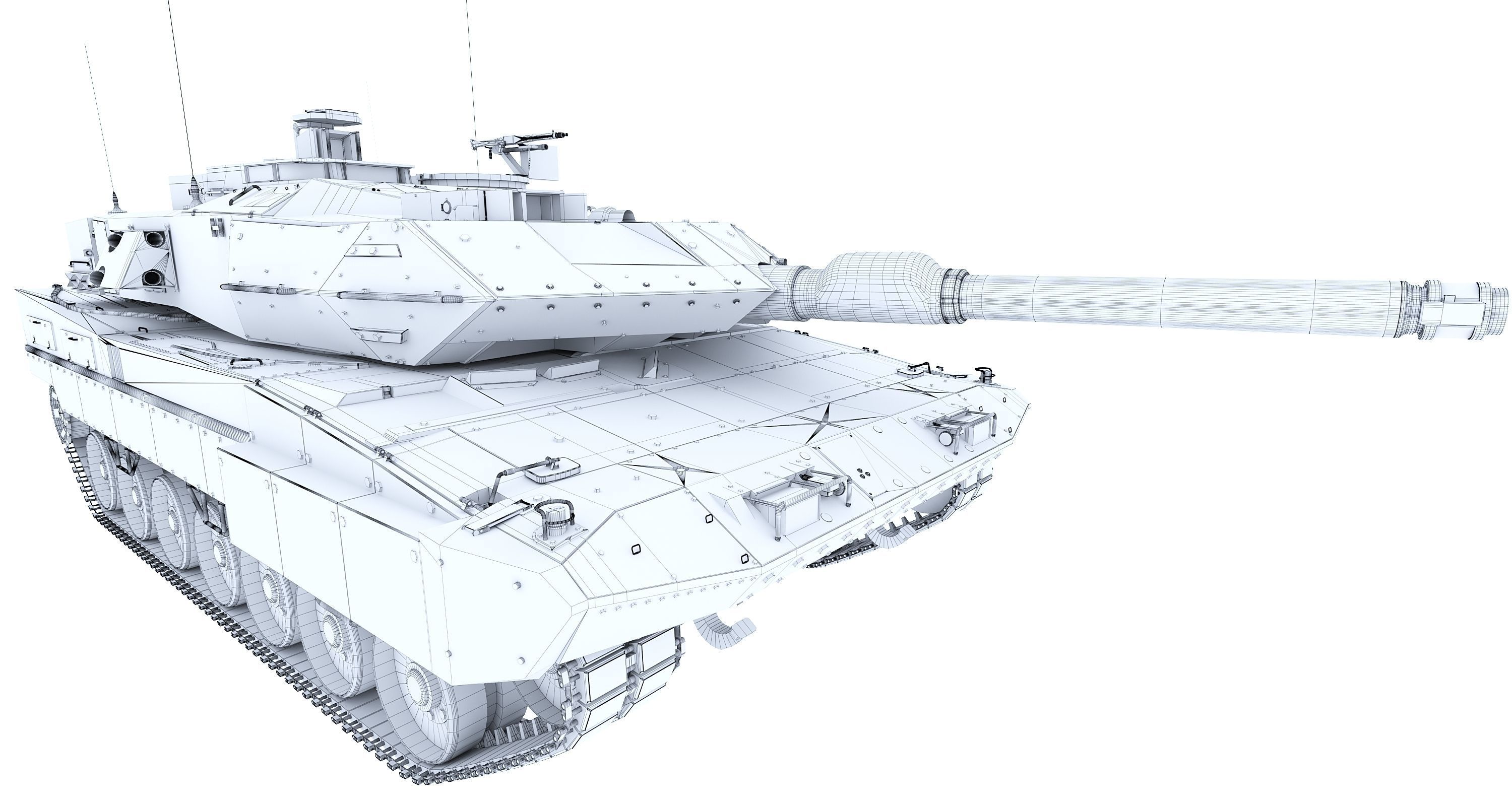 Tank strv 122 3D model_7