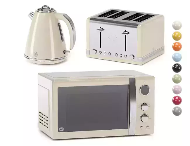 SWAN kitchen appliances 3D model