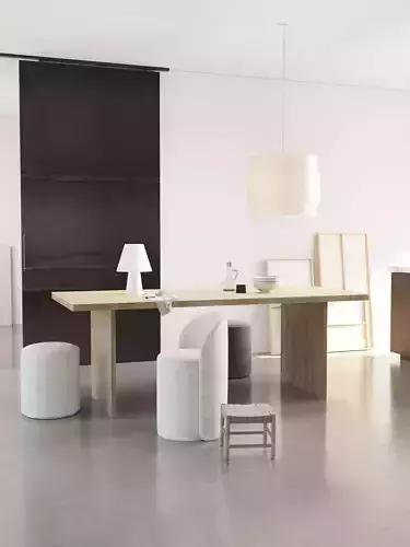 Industrial Living Interior scene 3D model