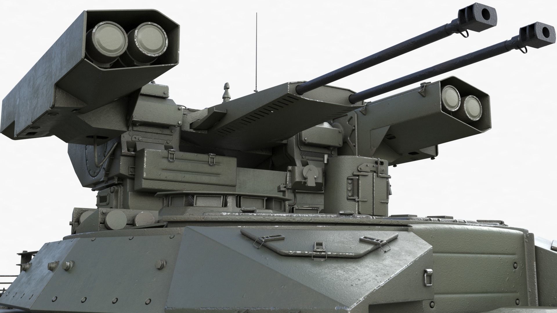 Tank Terminator BMPT 72 Green 3D model_31