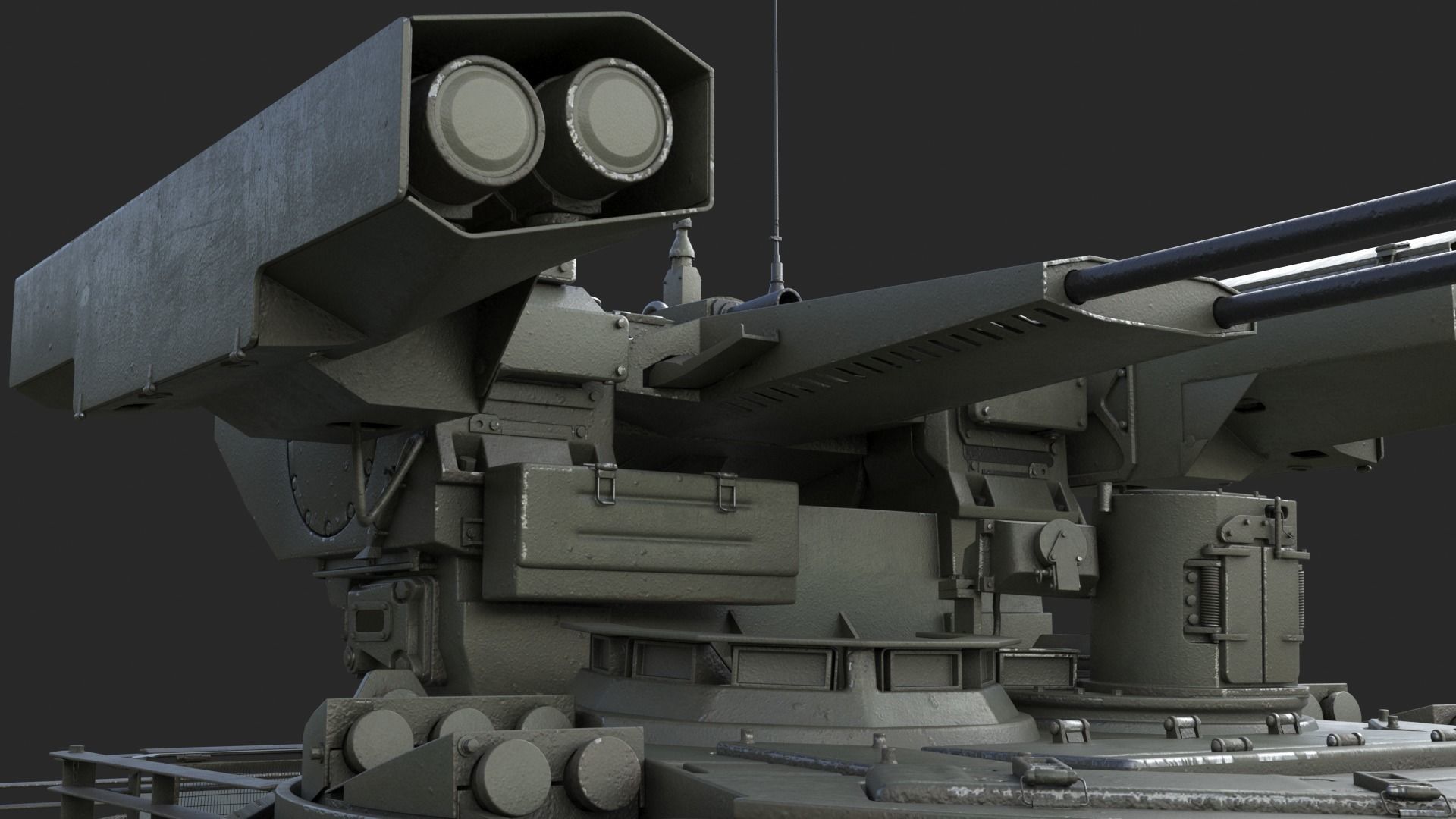 Tank Terminator BMPT 72 Green 3D model_16