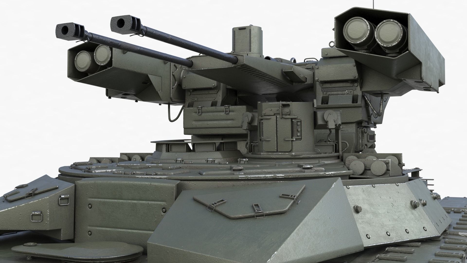 Tank Terminator BMPT 72 Green 3D model_26