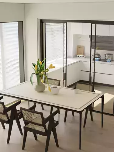 Industrial Living Interior scene 