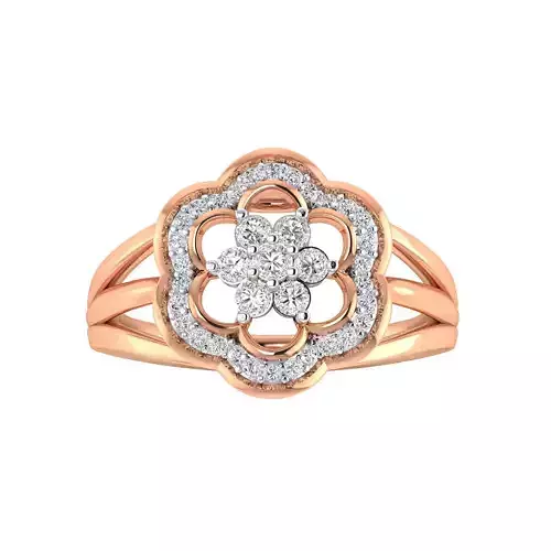 Women Wedding Engagement Ring STL OBJ FBX Renders Details