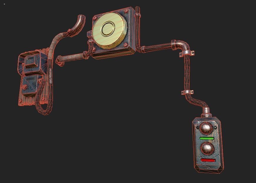 Ammeter PBR 4K GameReady Low-poly 3D model_6