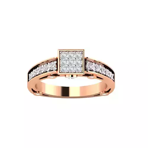 Women Band Ring STL OBJ FBX Renders Details