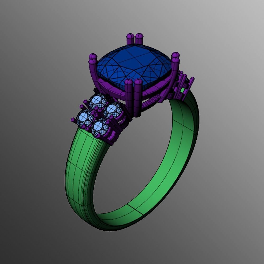 Ring  pl12 3D print model_2