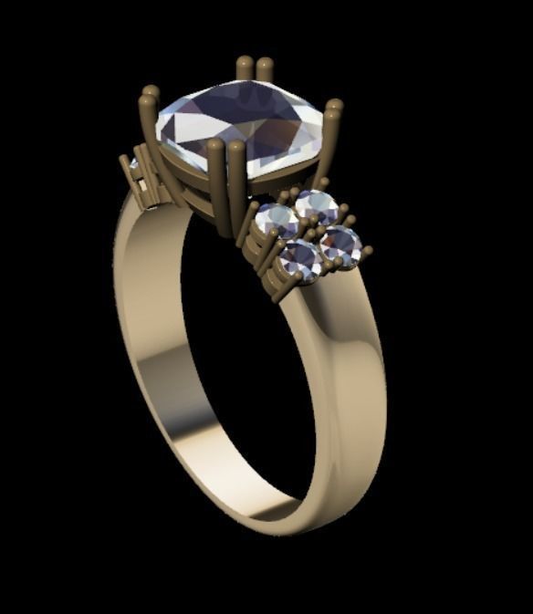 Ring  pl12 3D print model_13