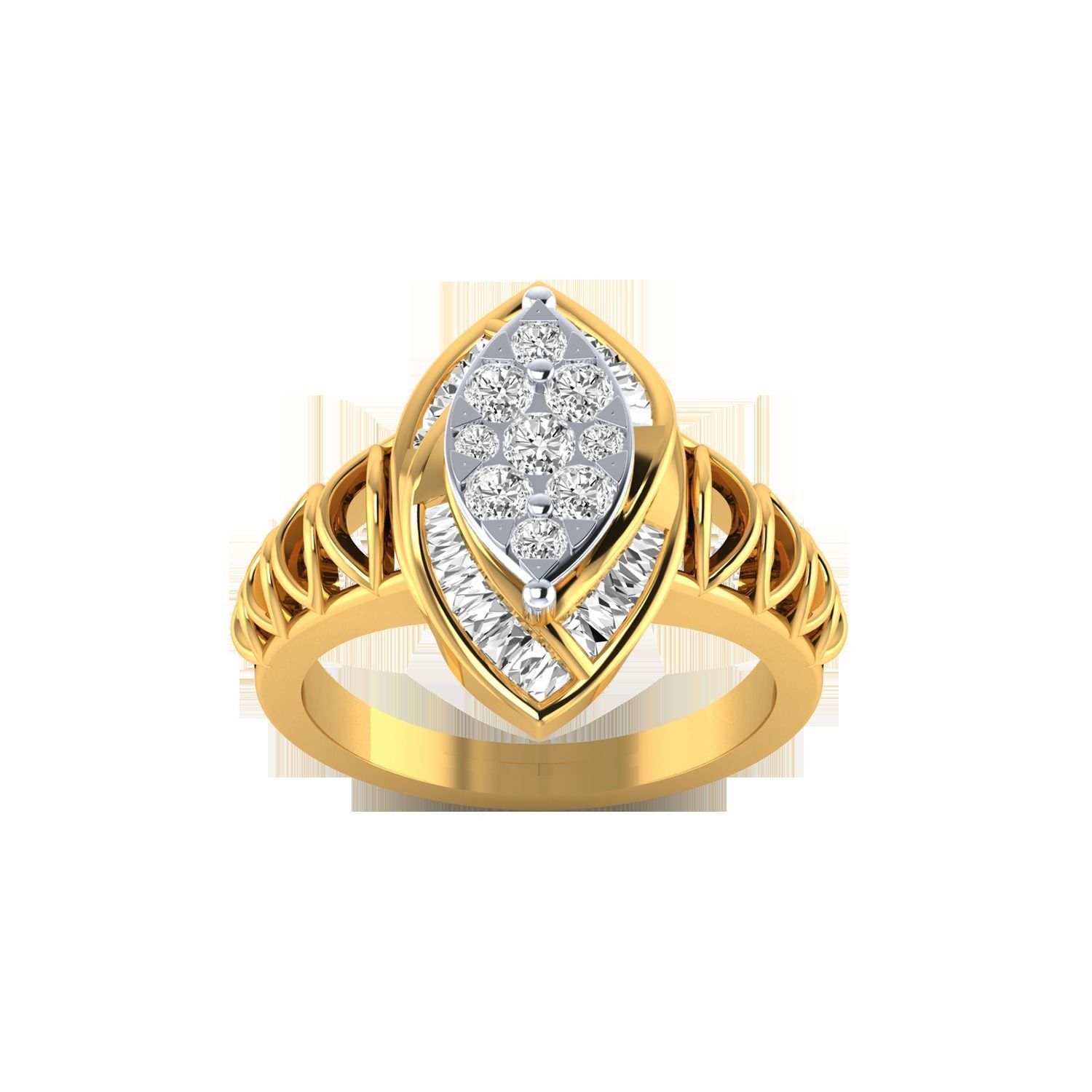 Women Wedding Engagement Ring STL OBJ FBX Renders Details 3D print model_21