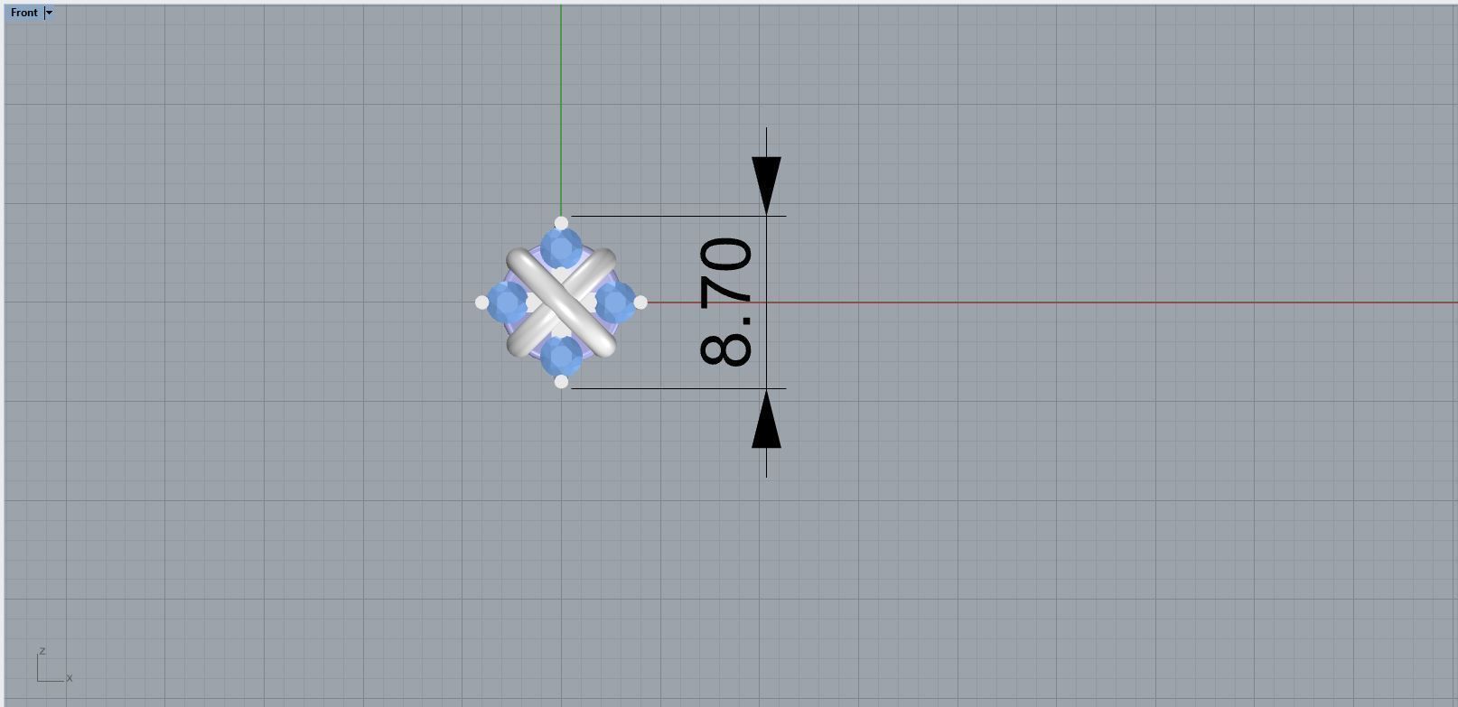 Fashion puset earrings by Tiffany Co 3D print model_1