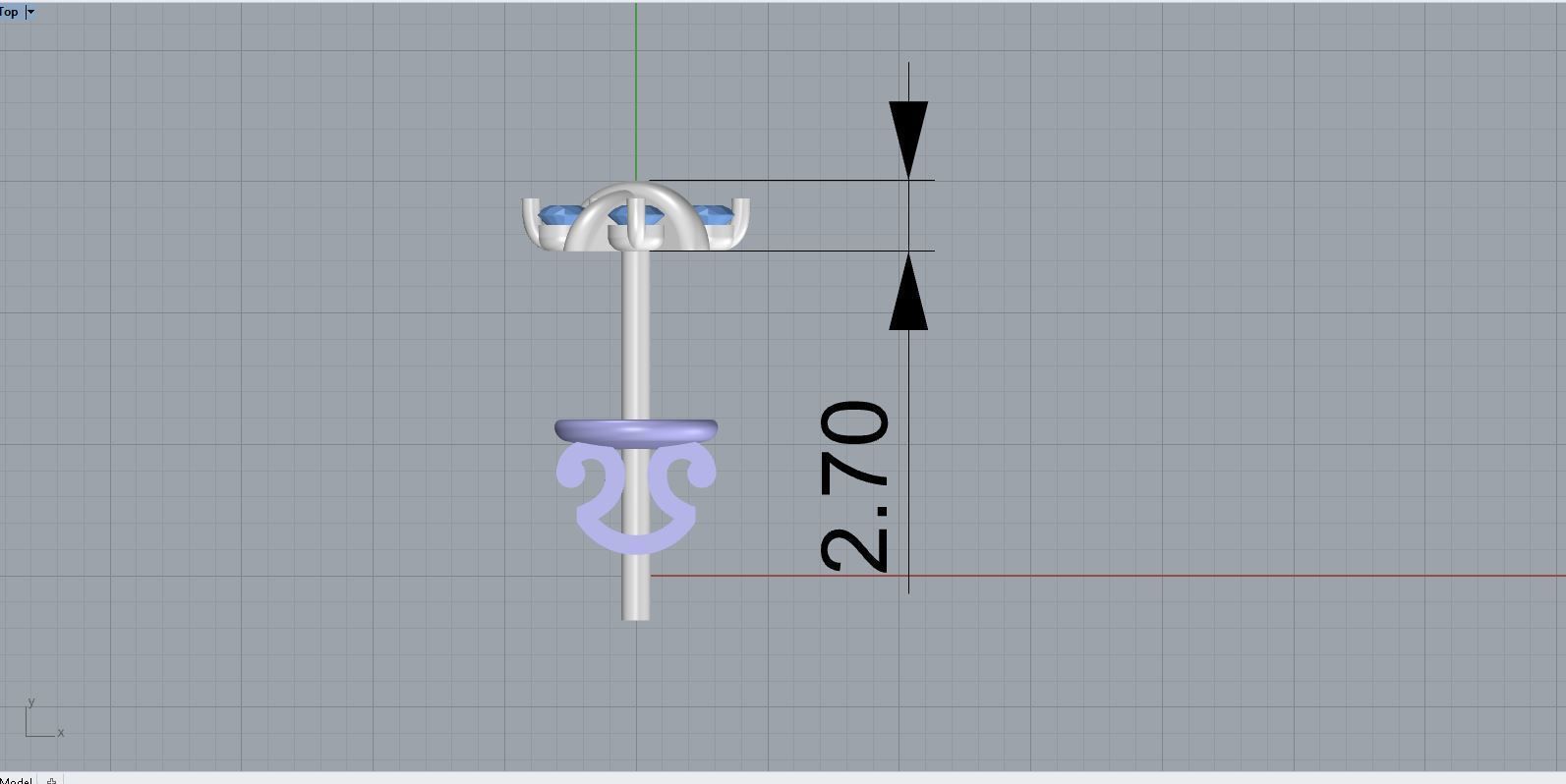 Fashion puset earrings by Tiffany Co 3D print model_2