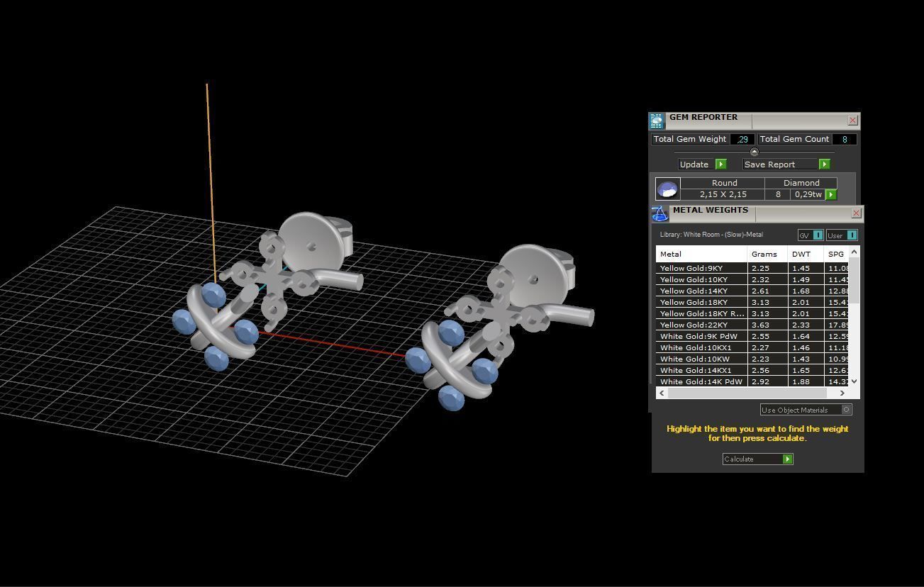 Fashion puset earrings by Tiffany Co 3D print model_6