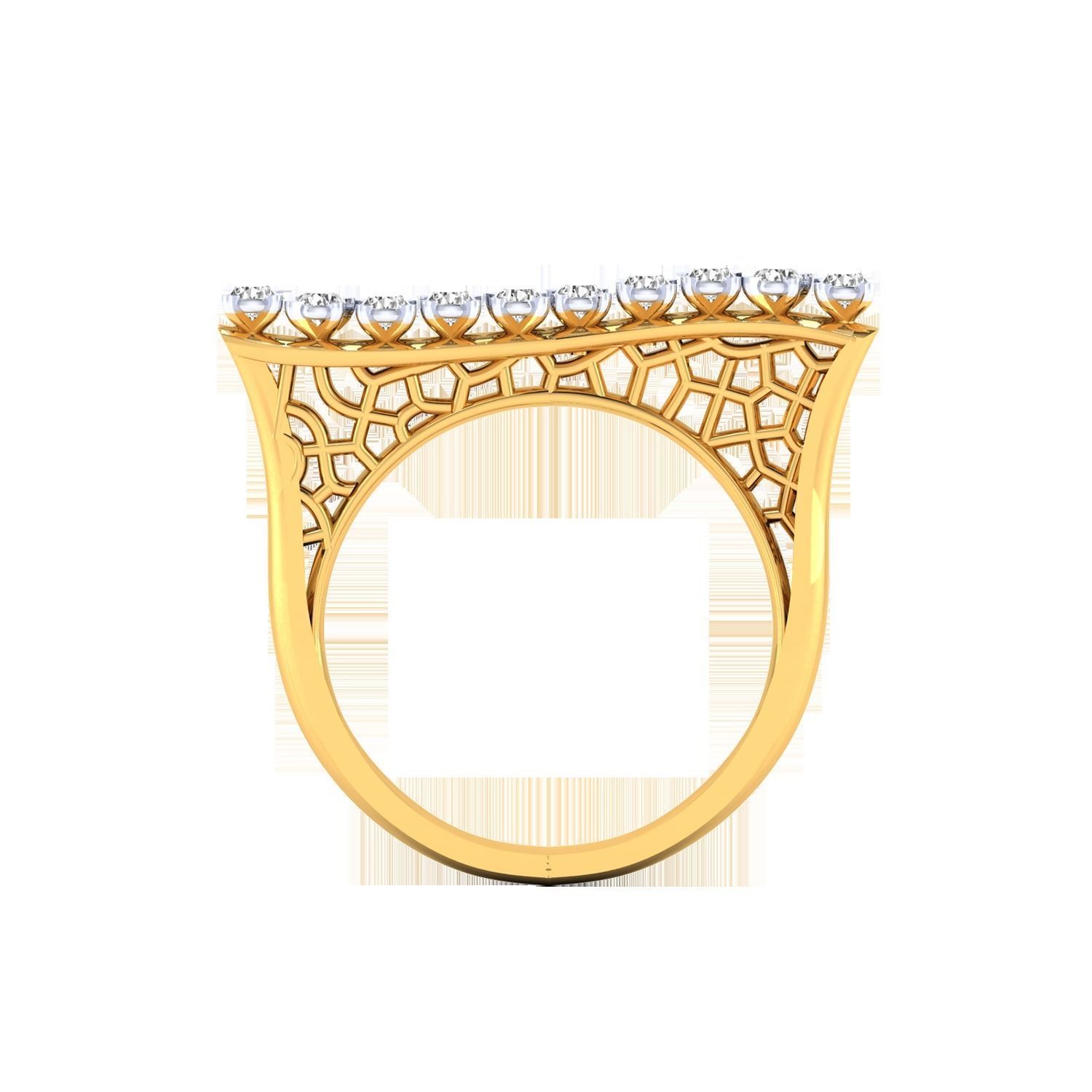 Women Wedding Engagement Ring STL OBJ FBX Renders Details 3D print model_17