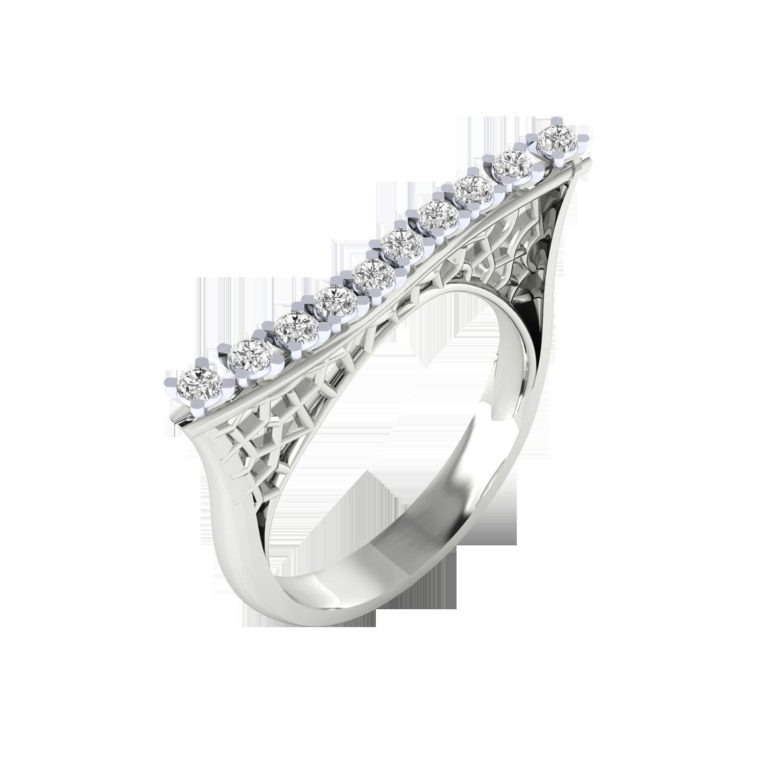 Women Wedding Engagement Ring STL OBJ FBX Renders Details 3D print model_11