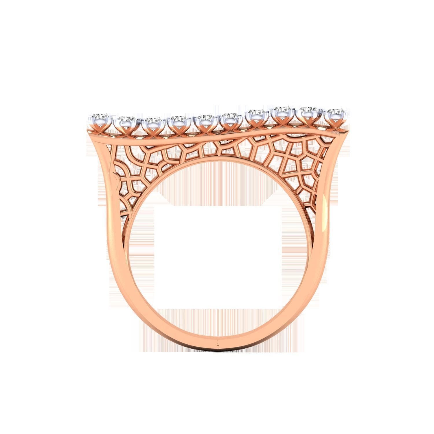 Women Wedding Engagement Ring STL OBJ FBX Renders Details 3D print model_2