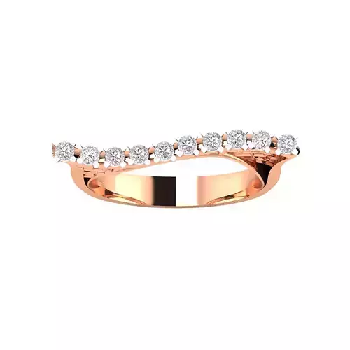 Women Wedding Engagement Ring STL OBJ FBX Renders Details