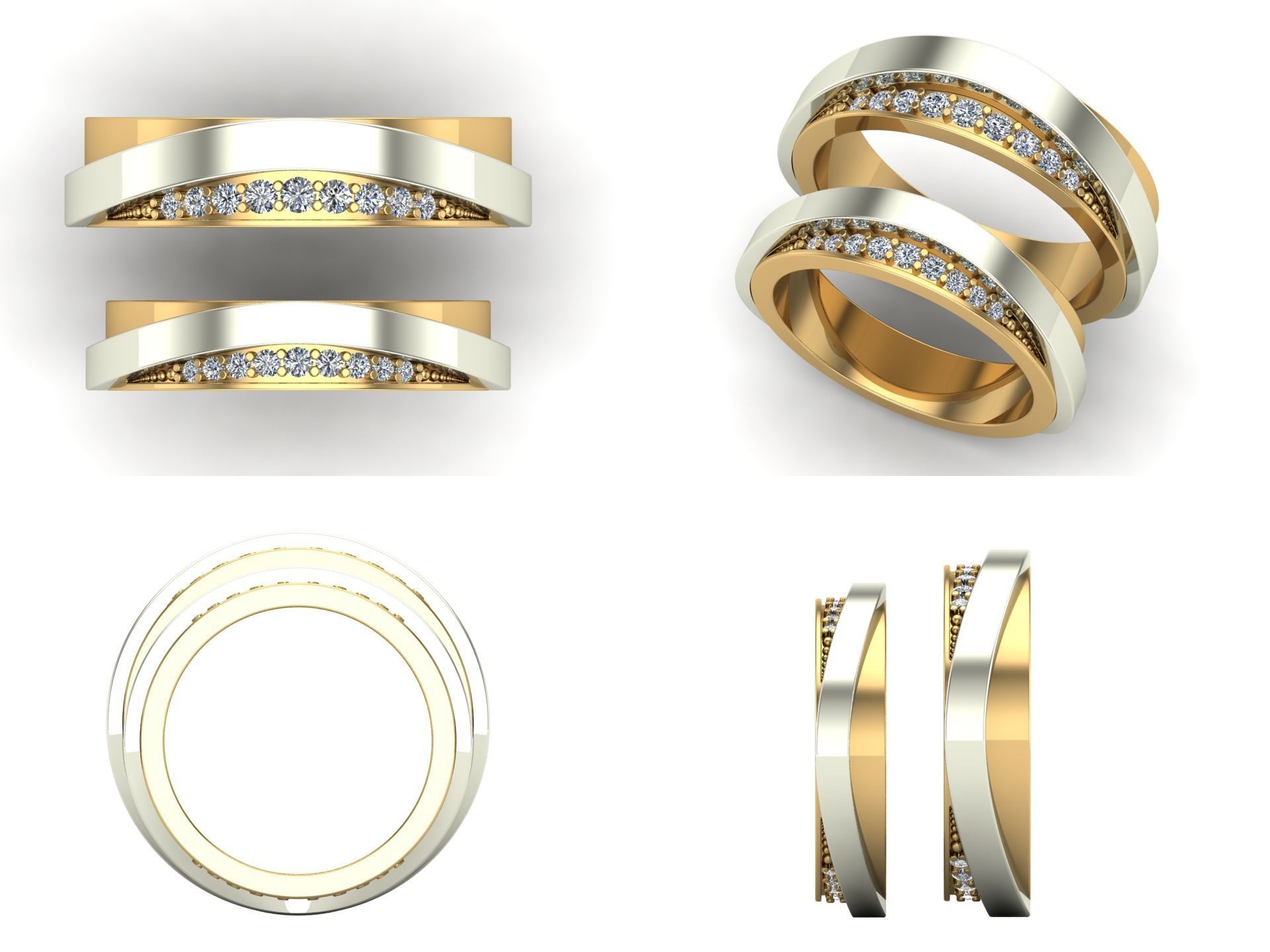 Ring rk14 3D print model_3